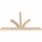 Ekena Millwork Richland Smooth Timber Gable Bracket, Douglas Fir, 108"W x 68"H x 5 1/2"D x 5 1/2"F, 15/12 Pitch GBW108X68X0606RIC00SDF - alternate 2
